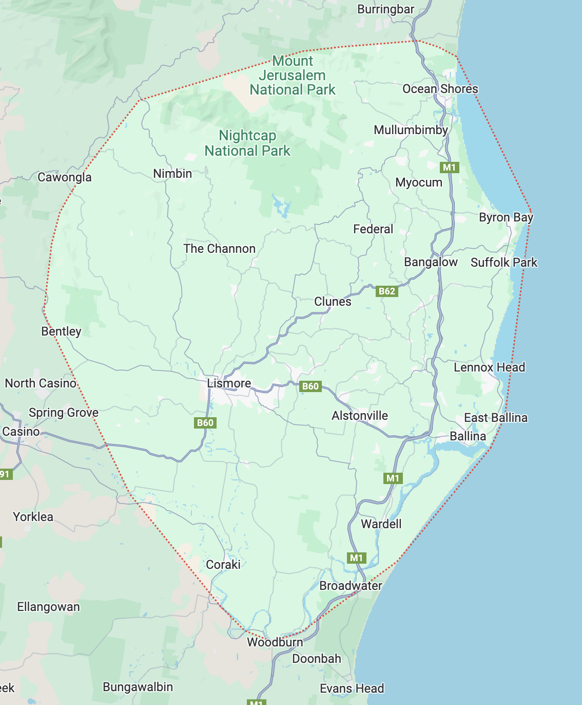 northern rivers map