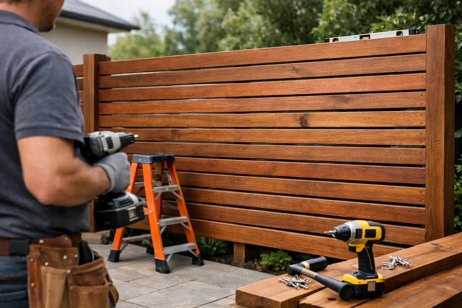 Timber Privacy Screen Installation That Lasts